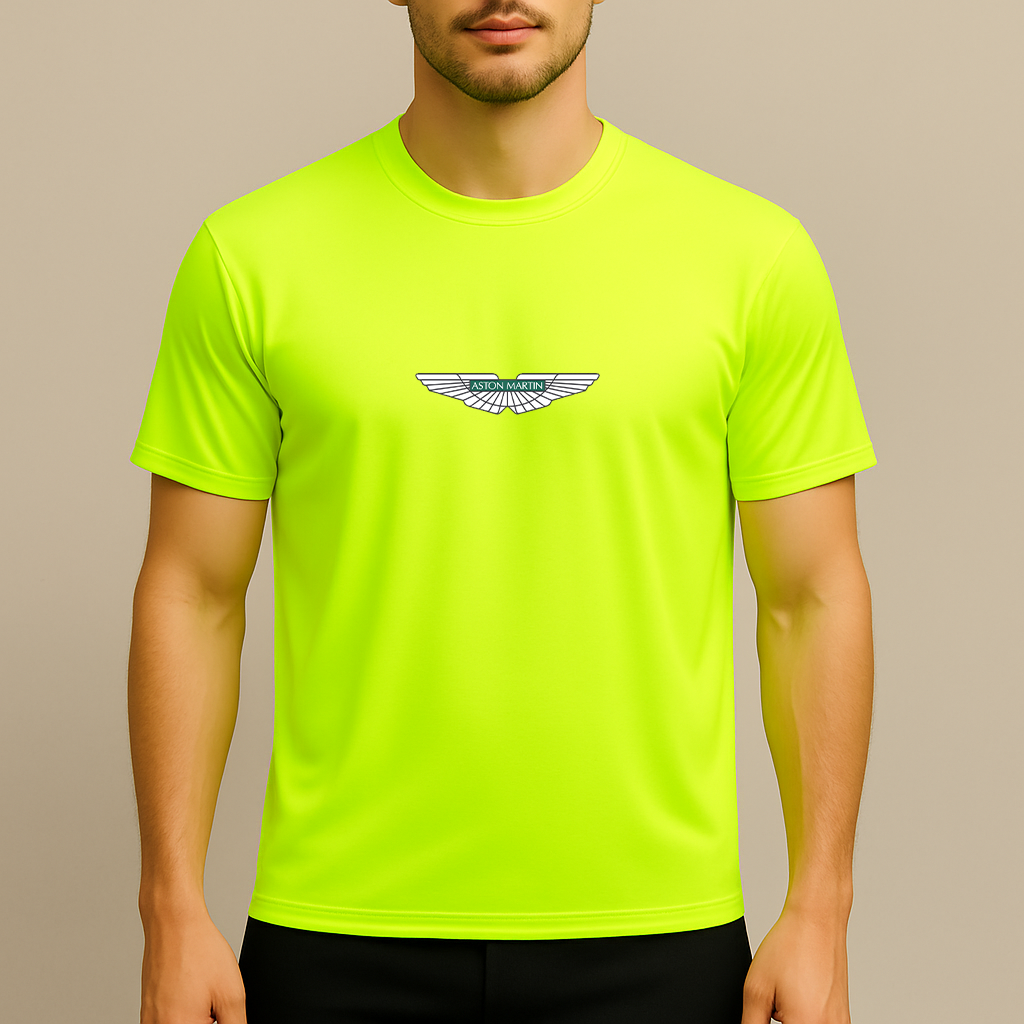 Men's Aston Martin Motorsports Car Polyester T-Shirt